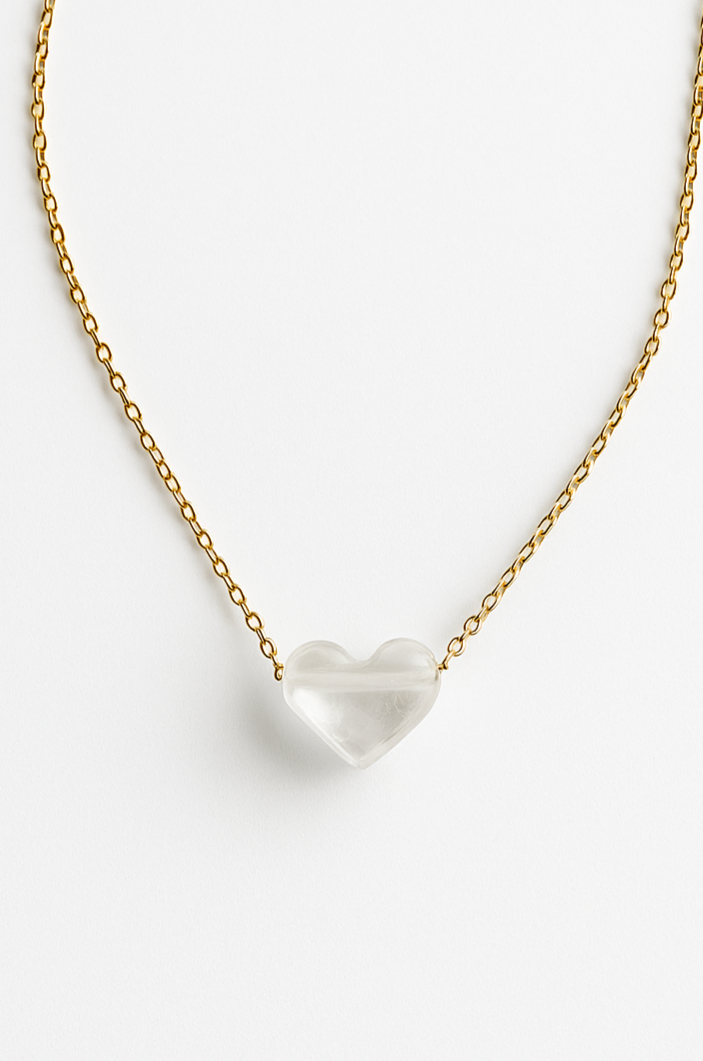 NÁHRDELNÍK S KŘIŠŤÁLOVÝM SRDCEM 