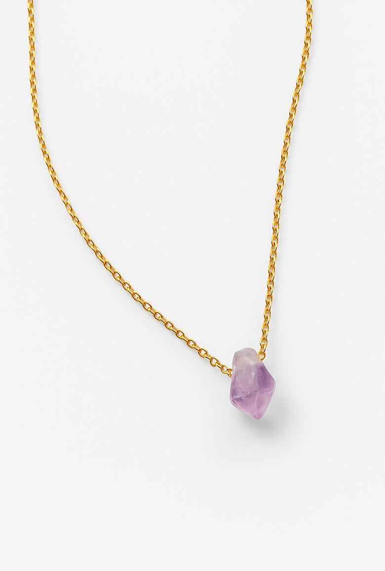 NÁHRDELNÍK SE SUROVÝM AMETYSTEM