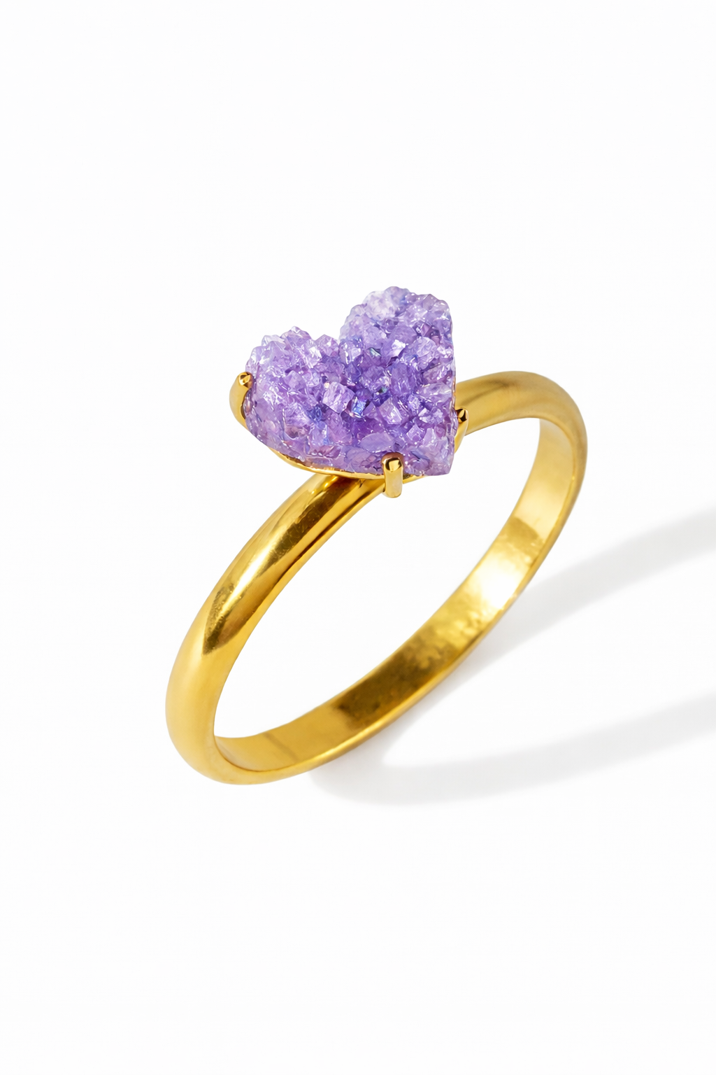 SRDCE Z DRÚZY - prsten AMETYST